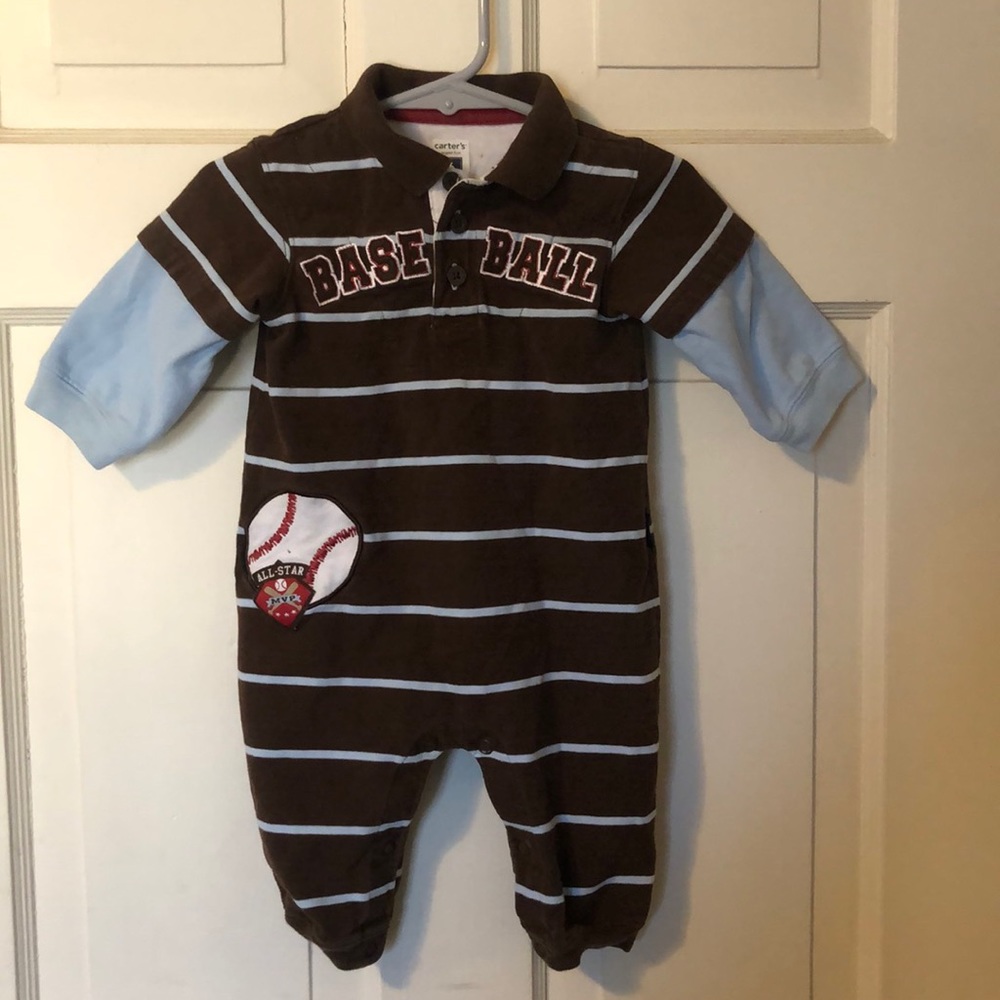 Carter’s baseball onesie